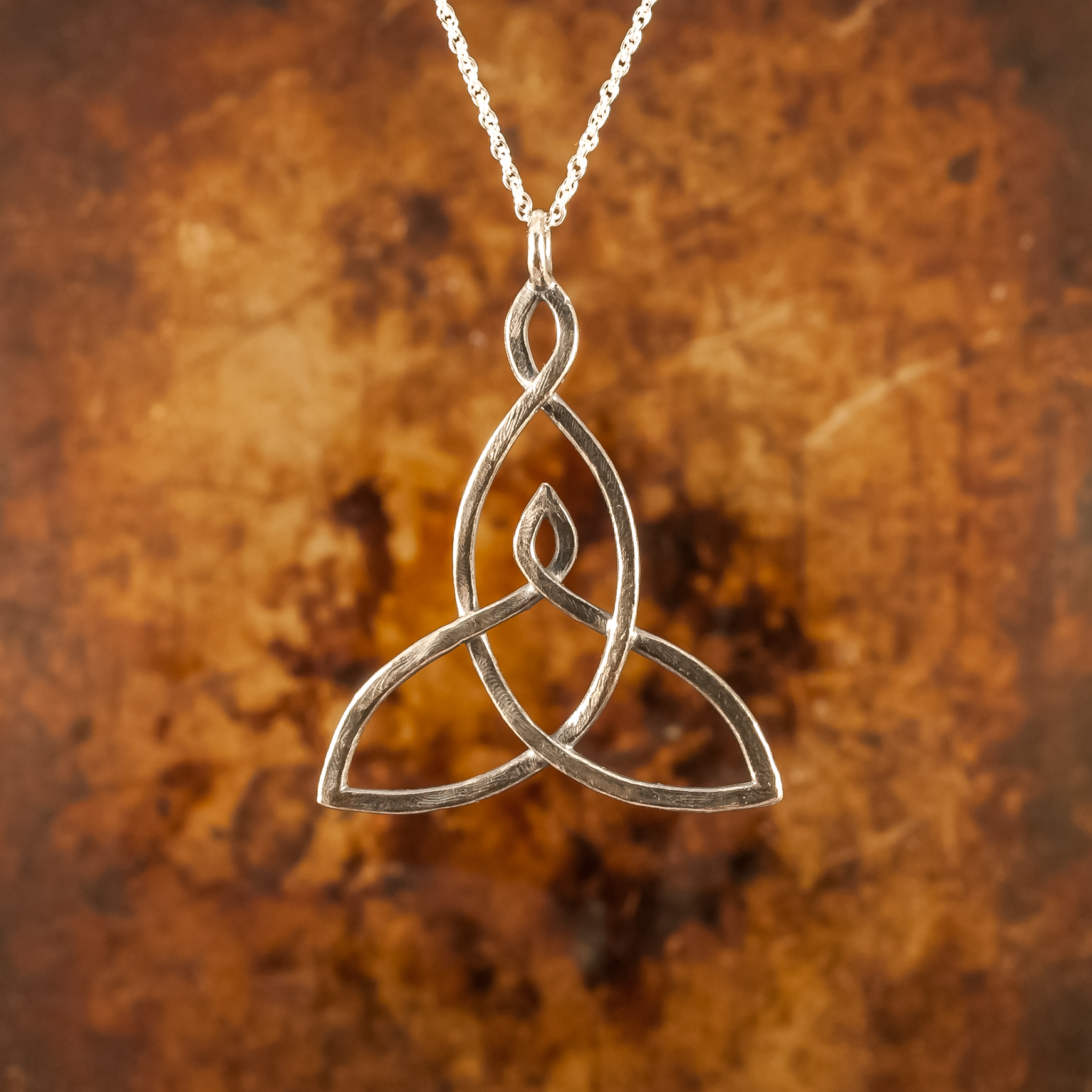 Genuine Amethyst Celtic Knot Necklace In Silver By Songs of Ink and Steel |  notonthehighstreet.com