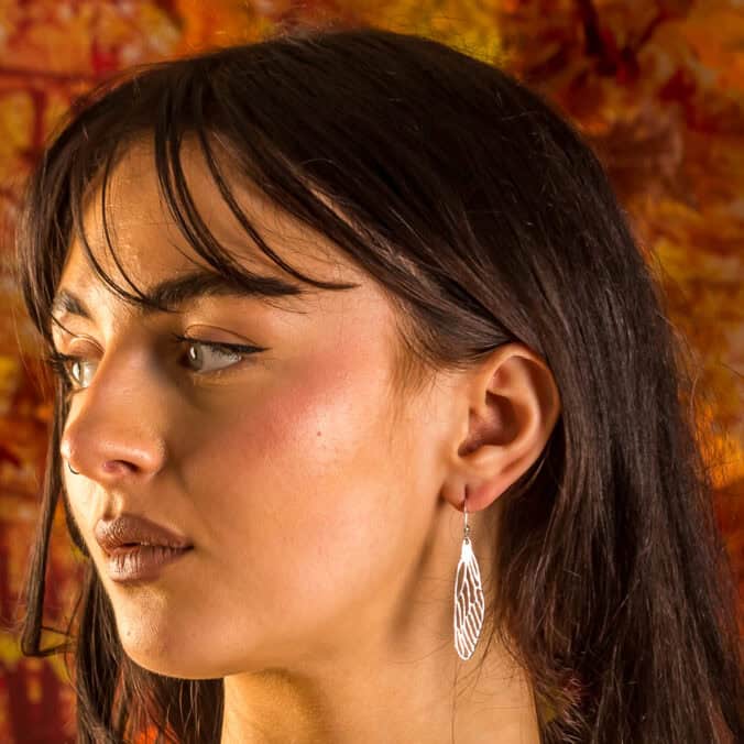 Silver Wing Earrings